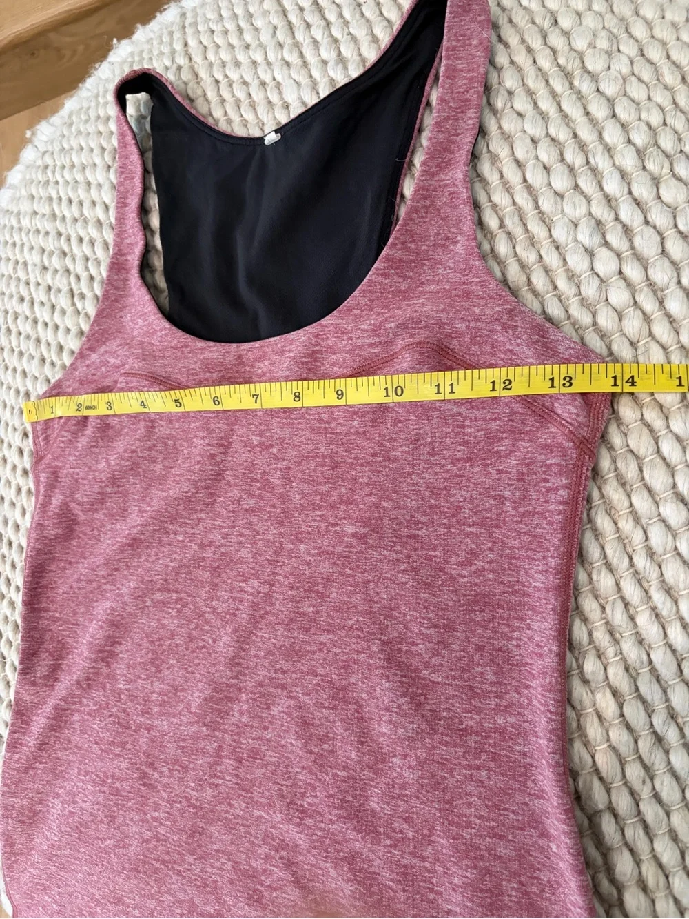 Lululemon Pink Heathered Racerback Tank - Picture 6 of 9